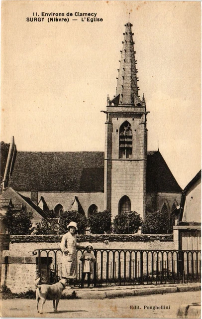 CPA AK Env. de CLAMECY Surgy-L'Église (420643)