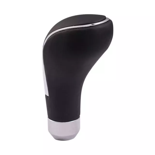 Genuine Leather + Metal Manual Automatic Car Gear Shift Knob Shifter Lever Cover