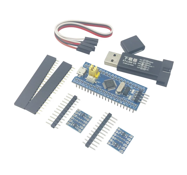 STM32F103C8T6 ARM STM32 Board Module Blue Pill ST-Link V2 + 2x logic ...