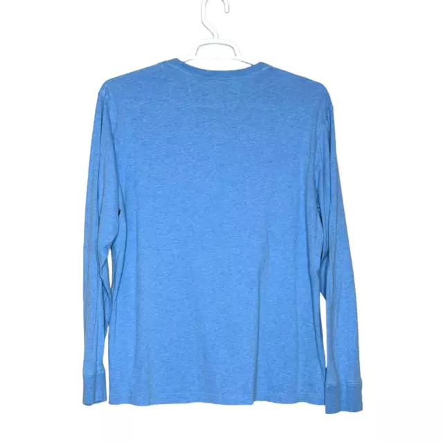 Old Navy men light blue long sleeves crew neck t shirt size X Large 2