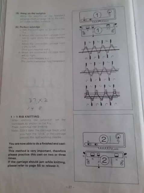 Anleitung für Strickmaschine BROTHER Ribbingaufsatz KR-850 PDF/CD 3