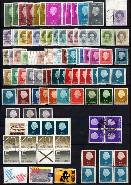 Niederland  Lot ab 1977  gesuchten Marken  o/**