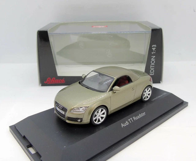 Modèle Réduit Schuco Audi TT Roadster 1/87 - Gris Foncé Métal - Boîte Vitrine - Occasion