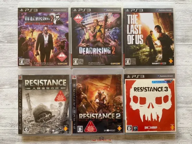 SONY PS3 Dead Rising  & Red Dead Redemption & Last of Us & Resistance 1 2 3 set
