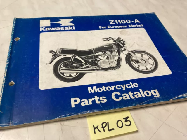 Kawasaki Z1100 A1 cardan catalogue pièces détachées spare parts list Z KZ 1100