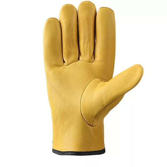 Work Gloves Sheepskin Leather Workers Work Welding Safety Wear-resistant Gloves