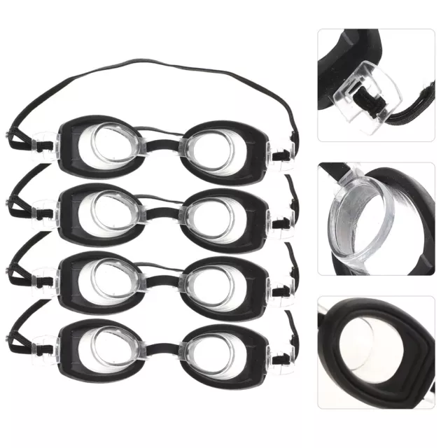 4Pcs Miniature Swim Goggle Glasses for DIY Decoration-IO