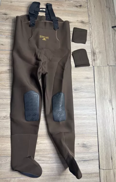 REDHEAD BONE DRY Chest Waders Large Brown Mens Fishing Neoprene