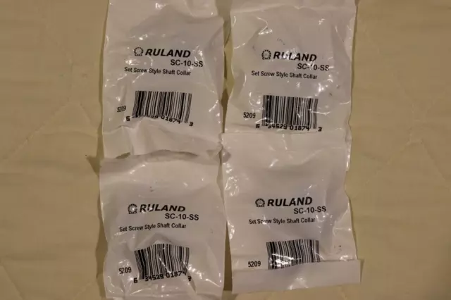 Lot of 4 - Ruland SC-10-SS Set Screw Style Shaft Collar 5/8" ID 303 Stainless 2