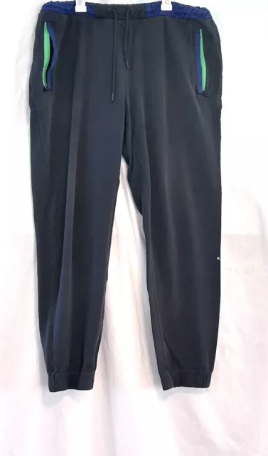 HUGO BOSS Jogging Pants Large * Vintage  Men's Black Cotton Sweatpants