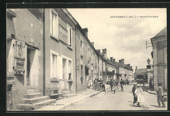 CPA Artannes, Rue Principale