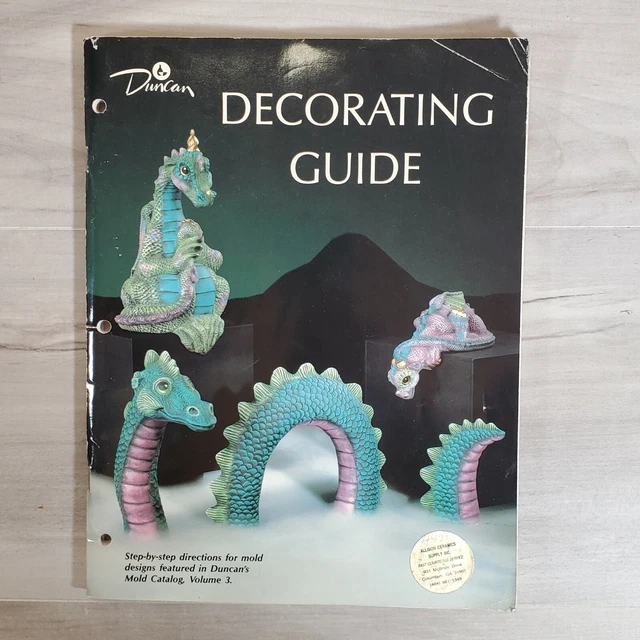 Guía de decoración de moldes de cerámica Duncan vol 3. Puntas de materiales paso a paso