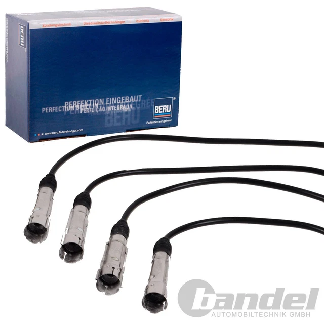 BERU KIT CAVI ACCENSIONE ZEF1224 per 1.6/2.0 AUDI A3 A4 VW GOLF 4+5+6 PASSAT TOURAN