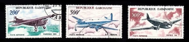 Gabon Sc# C50-C52  Airplanes - Used