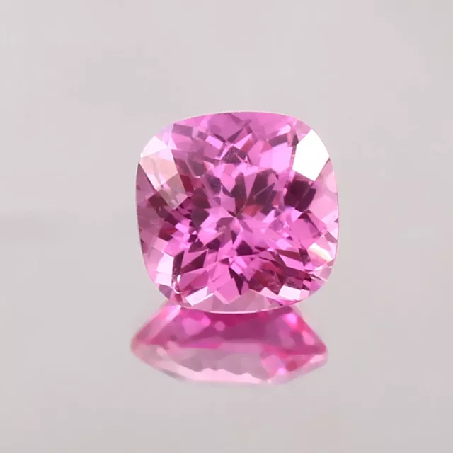 AAA Natural Flawless Ceylon Pink Sapphire Cushion Loose Cut Gemstone 9x9 MM