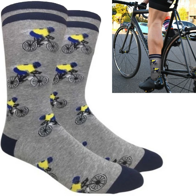 Vélo Coureur Chaussettes Crew Cyclisme Nouveauté Cadeau Unisexe Décontracté Robe