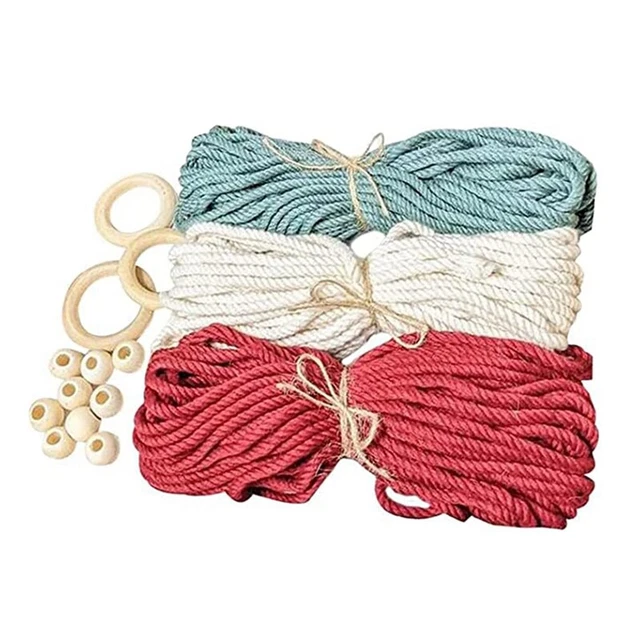 3 PIEZAS HAZLO TÚ MISMO Tree Macrame Kit Macrame Woven Tree Hazlo tú mismo Kit para adultos E7B4