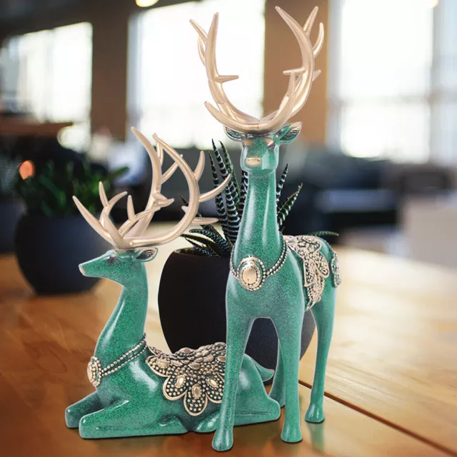 Modern Deer Statues for Home Decor Figurines Sculptures Center Table Living Room
