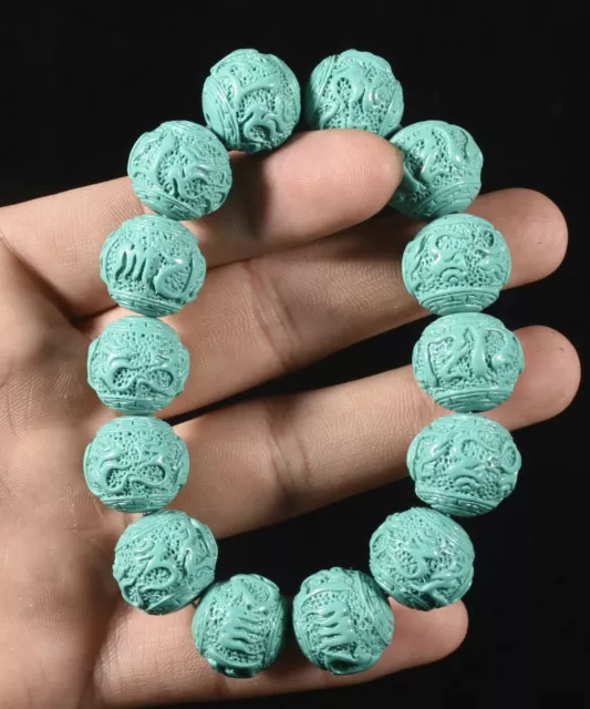 China Natural Cinnabar Sechs-Zeichen Mantra Exorzismus Armband Kette Armband