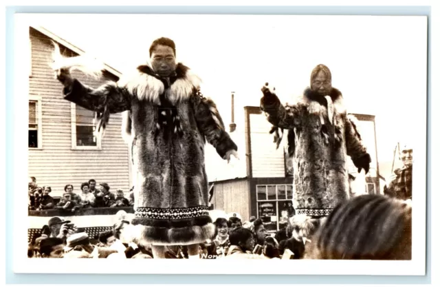 Eskimos Nome AK Alaska Real Photo RPPC Postcard (AD1)