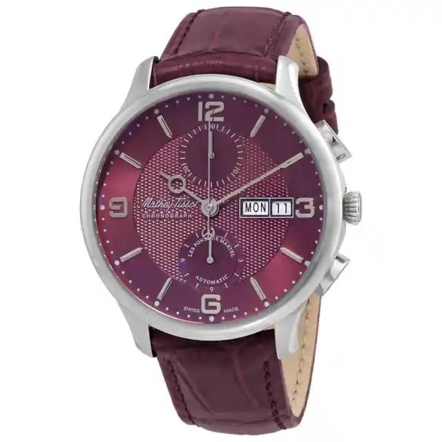 Mathey-Tissot Edmond Chrono Automatic Chronograph Purple Dial Men's Watch