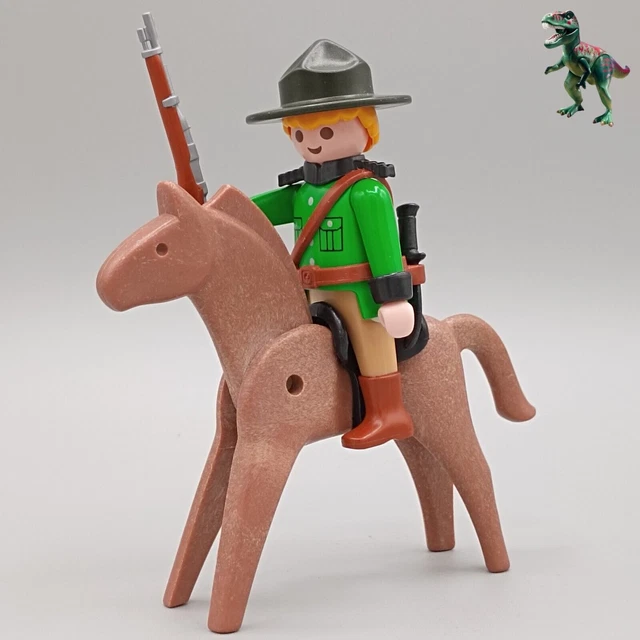 Raro Playmobil 3884 Green Mounty Forest Ranger Con Conigli, Vintage 1995 Sigillato - Foto 4