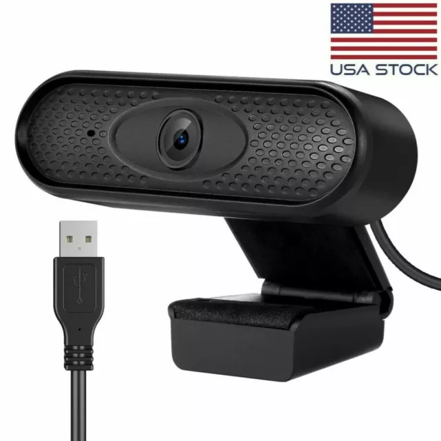 1080P HD Web Camera Computer USB Webcam with Mic for Laptop Desktop LCD Monitor