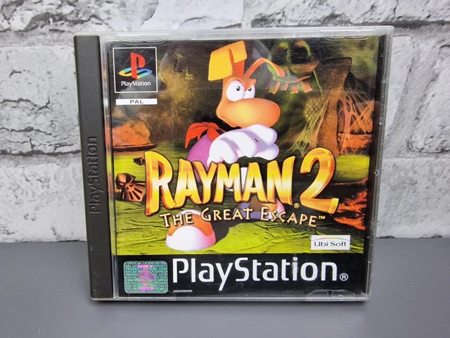 Rayman 2 The Great Escape, PS1, Sony PlayStation, completo, PAL, gioco retrò