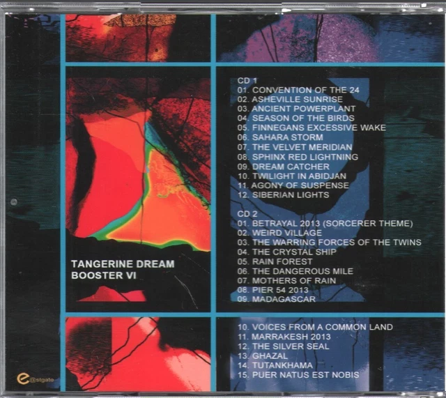 TANGERINE DREAM BOOSTER VI double CD Germany Eastgate 2013 2CD set