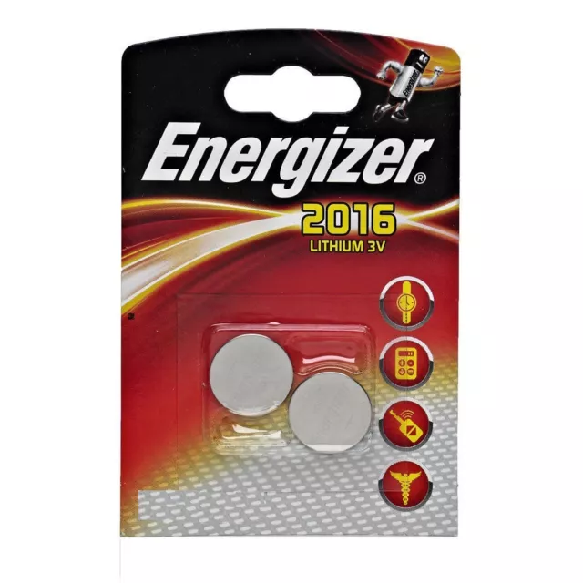 ENVOI SOUS SUIVI - Energizer  2 Piles Lithium CR2016 2016 3 V