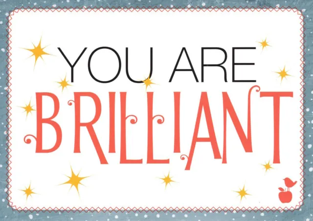 Postkarte Sprüche & Humor "You are brilliant"