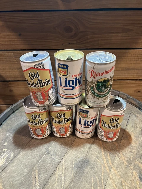 vintage beer cans collectible Lot of 7
