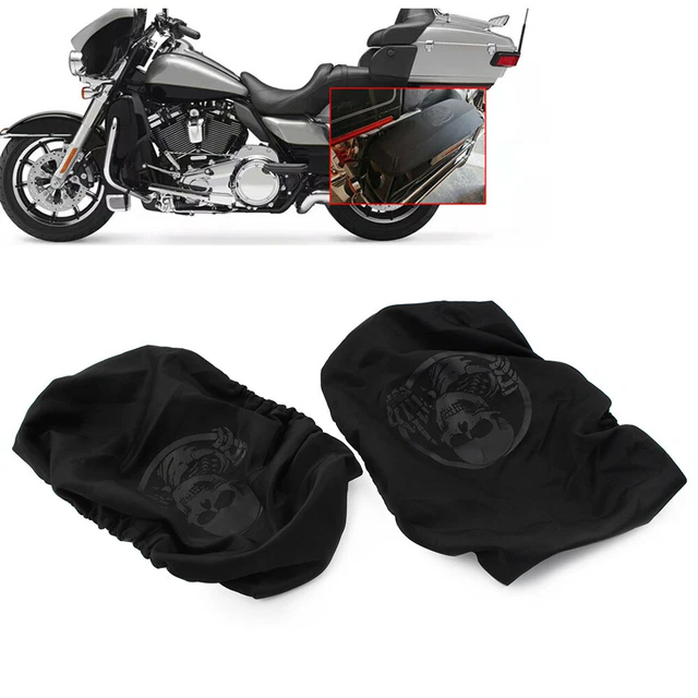 Saddlebag Bag Lid Covers For Harley Touring Electra Glide Ultra Limited Classic