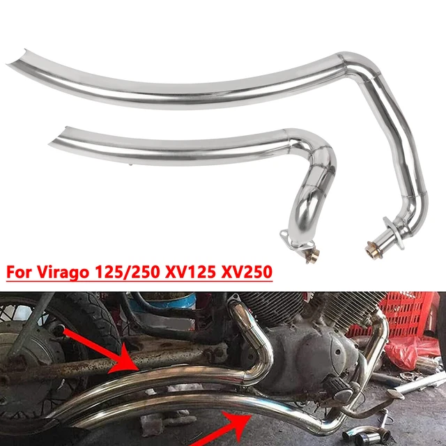 Exhaust Pipes Muffler System Silencer For Yamaha Virago 125 / 250 XV125 XV250