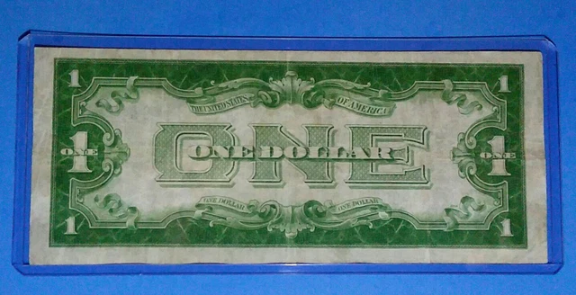 1928 A $1 Silver Certificate ! FUNNY BACK! VF.CIRC. COND! OLD US ! NICE!