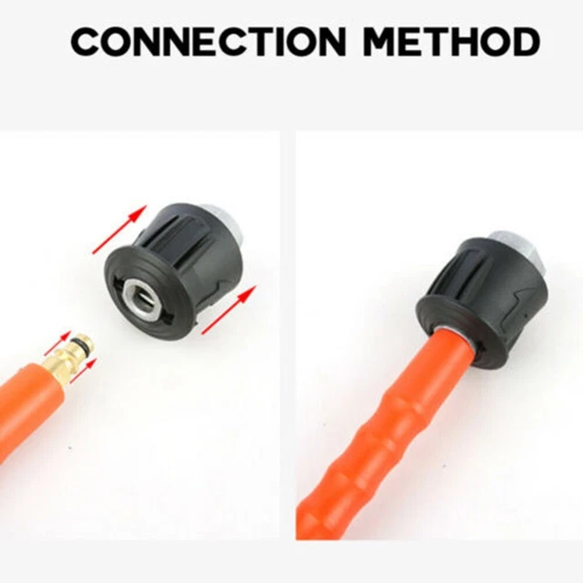 Adaptateur De Montage Rapide M22-14mm Pour Karcher K2 à K7 - Convertisseur Ou Libérateur De Tuyau Haute Pression, Laiton Et Aluminium