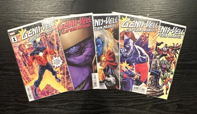Marvel Comics: Genis-Vel Captain Marvel Vol. 1 (2022) #1-5 Complete Set