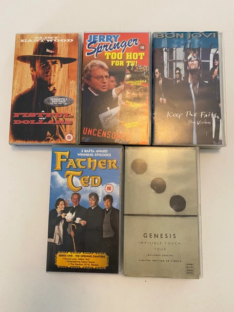 Job Lot Bundle of  5 VHS Video Tapes Various Titles