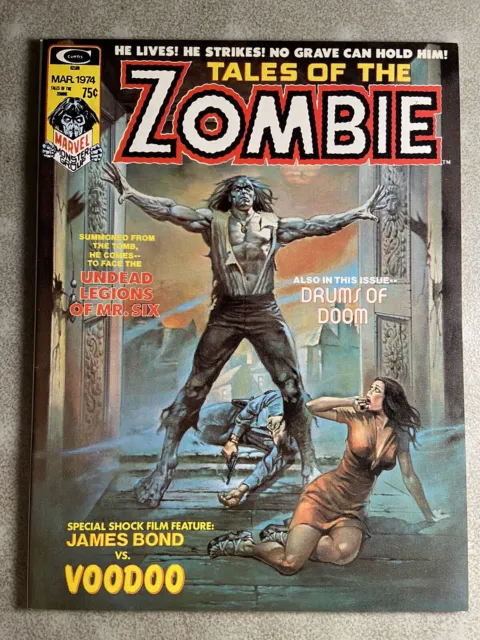 High Grade VF+/NM Tales of the Zombie #4 Vol 2 No 4 Marvel James Bond Vs Voodoo