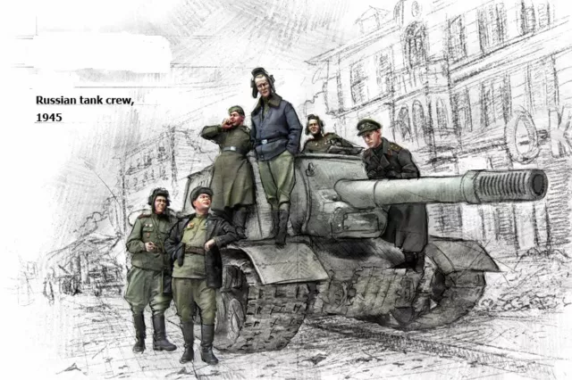 1:35 Figurenkit ( 6 Stck.) Russian Tank Crew, 1945 ( Neu Einzelverpackung)