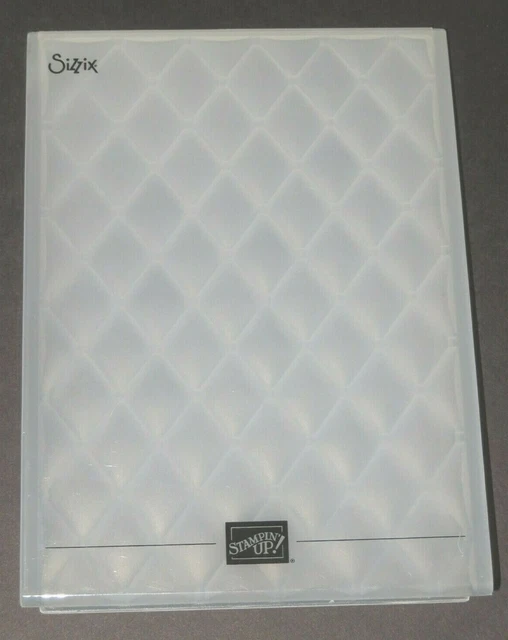 STAMPIN' UP TUFTED DYNAMIC Embossing Folder Beautiful 3D Quilted