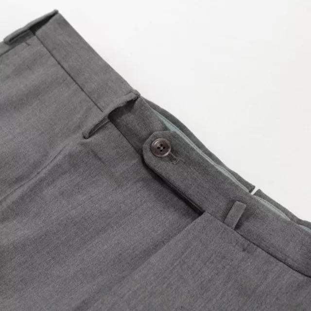 Incotex NWT Dress Pants Size 38 Benson In Solid Light Gray Super 100's Wool