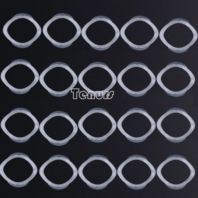 100XDental O shape Mouth Opener Intraoral Cheek Lip Retractor  white/blue