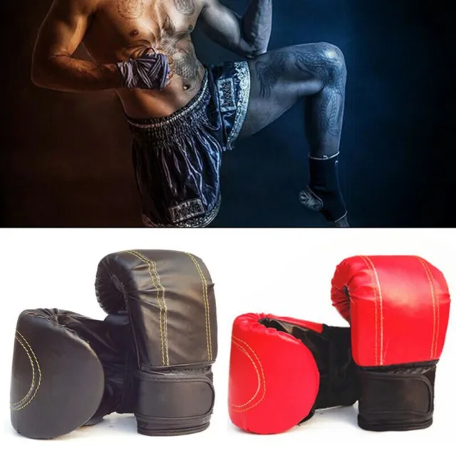 Guantes de Boxeo Partido Punching Entrenamiento 1Pair Fitness Ejercer Duradero