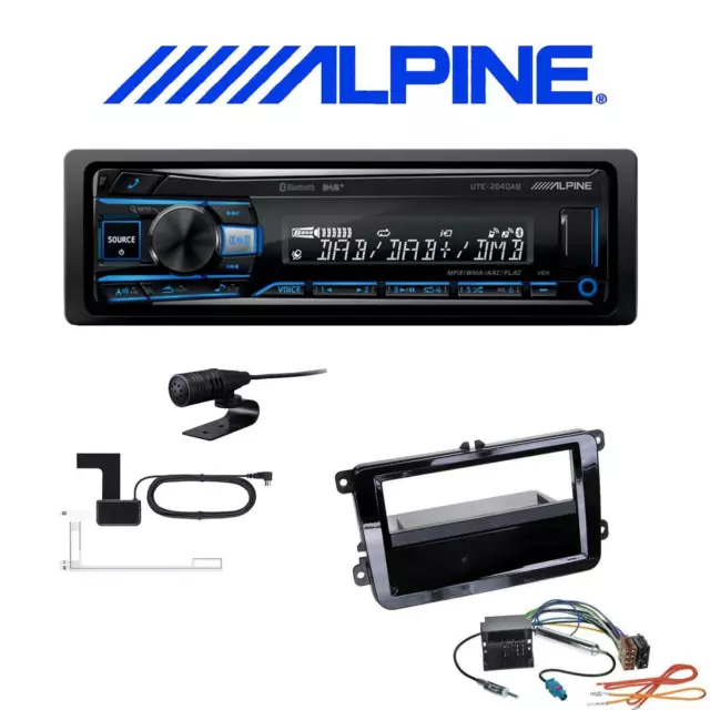 Alpine Autoradio DAB+ Bluetooth für Volkswagen VW T5 Transporter ohne Canbus