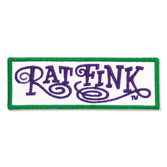 Rat Fink Logo Aufnäher Patch Bügelbild Mooneyes Big Daddy Ed Roth Custom Vintage 2