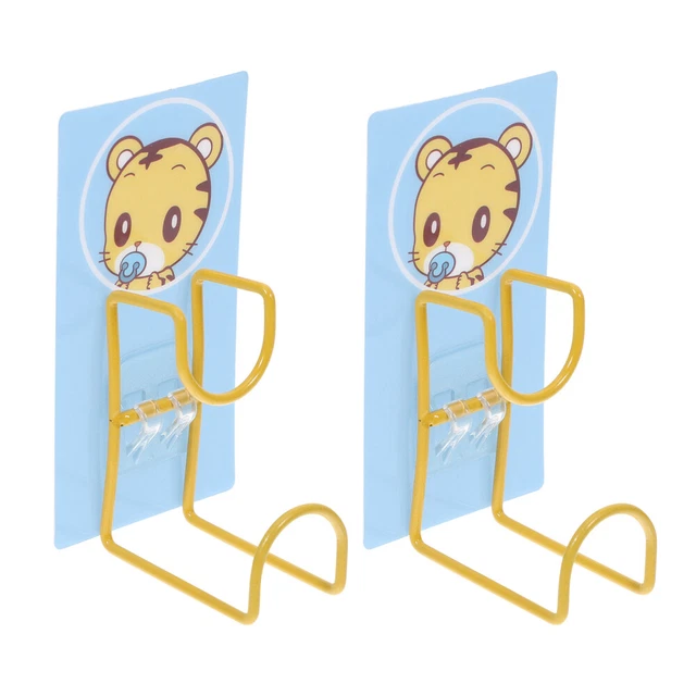2 PCS Closet Hooks Wall Mount Single Dercorative Pattern Heavy Duty Hanging