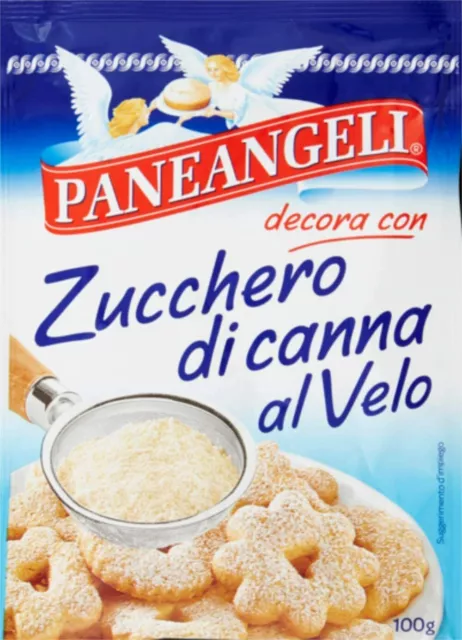 ZUCCHERO DI CANNA AL VELO PANEANGELI CAMEO GREZZO PER DOLCI TORTE BISCOTTI 100gr