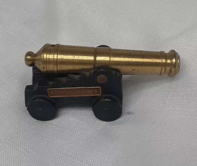 Mount Vernon VA Brass Cannon Miniature Replica Cast Iron Metal MFCO VTG