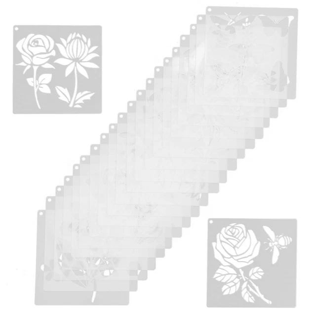 20 PCS MALVORLAGEN Selber Machen Schablonenkunstvorlage Kind Graffiti